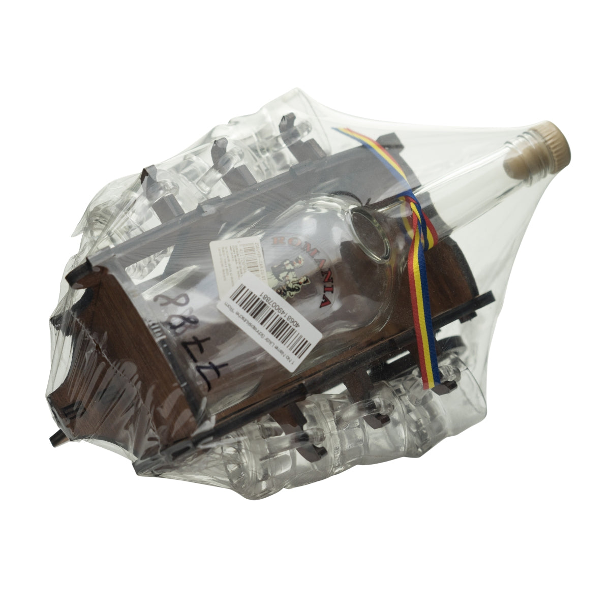 Coffret cadeau « Schnapskutsche Romania » Roumanie, comprenant 1 bouteille, 6 verres et une décoration – Vue 4