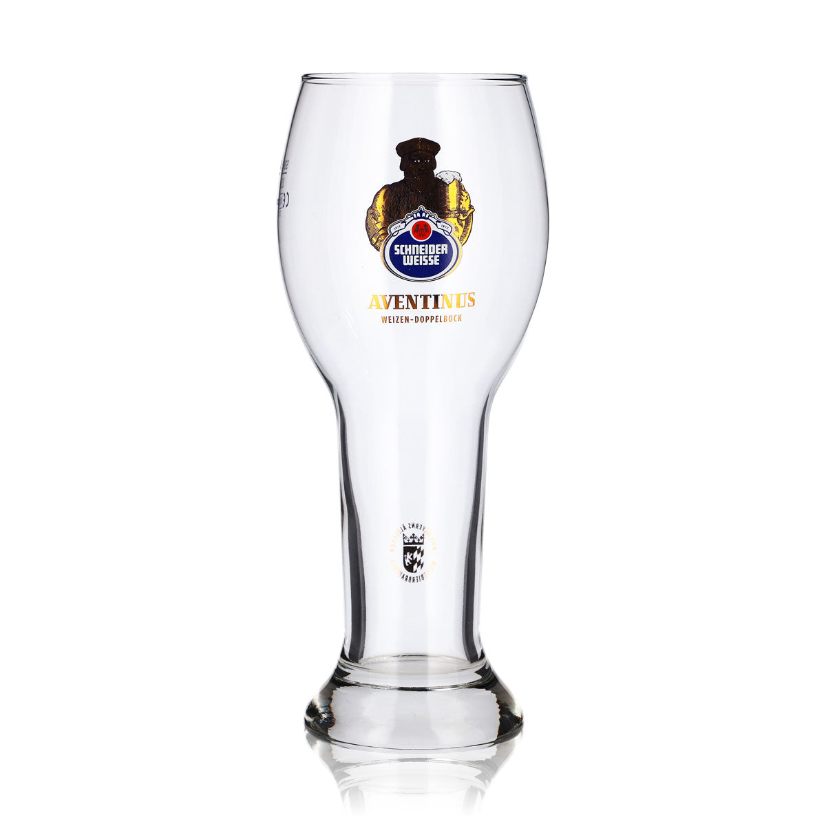 Verre à bière blanche Schneider, 0,5 l, verre à bière de blé, forme bombée, Aventinus Sahm
