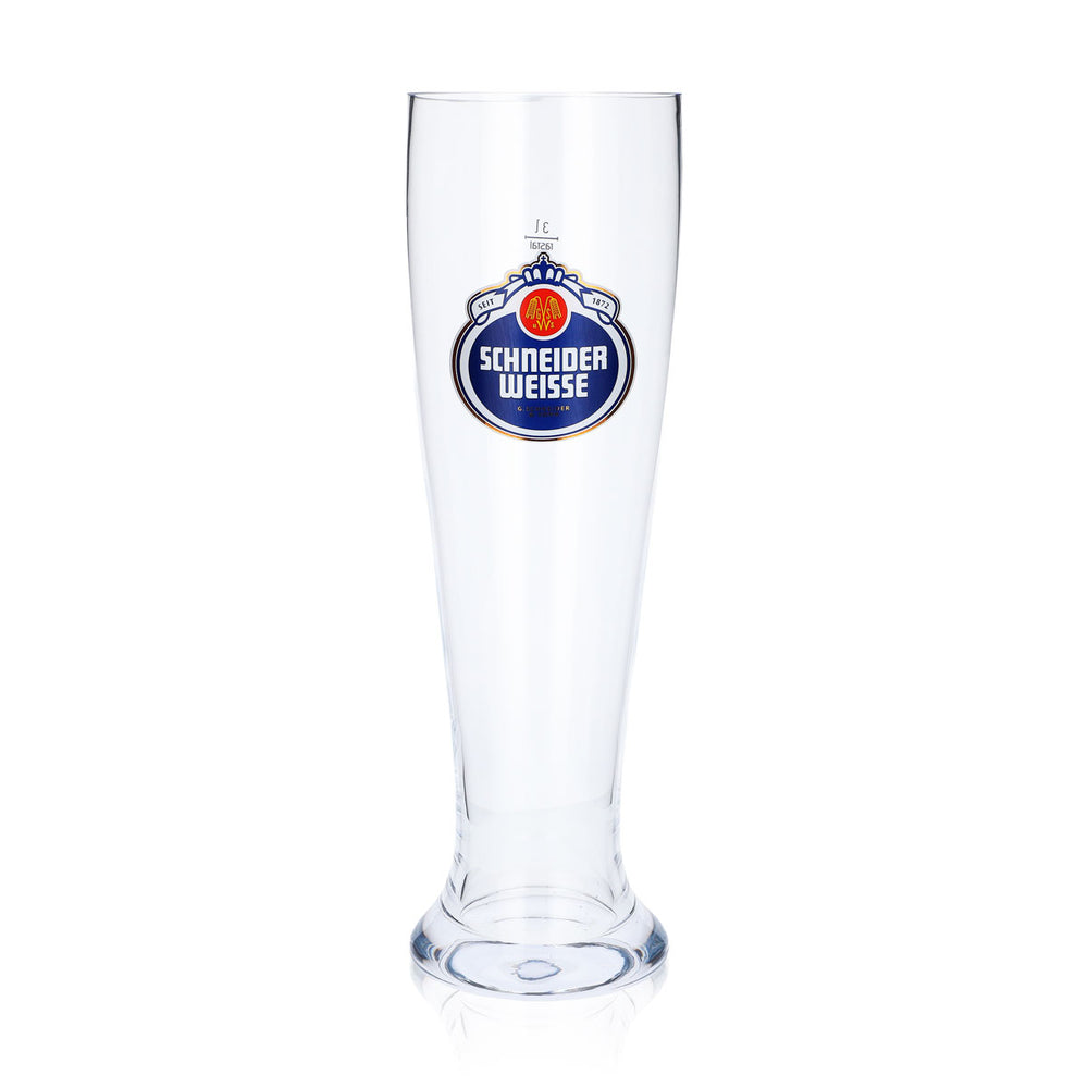 Verre à bière blanche Schneider, 3 l, verre à bière blanche XXL, verre à bière de blé, verre à bière de blé
