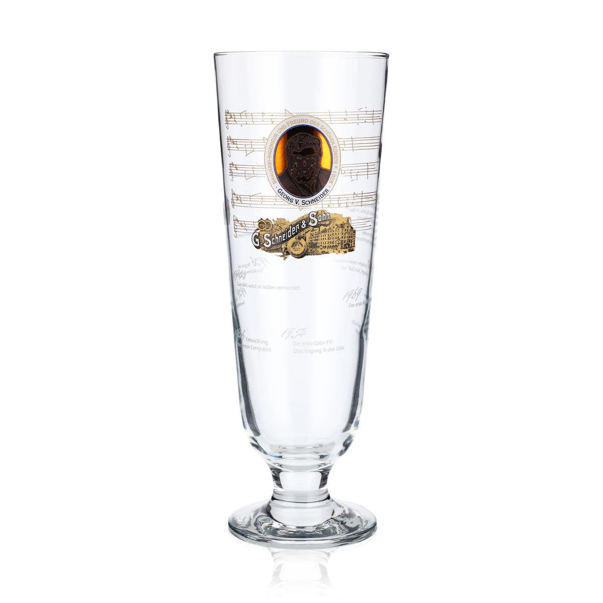 Verres à bière Schneider Weisse 0,5 l, édition spéciale Georg V Sahm