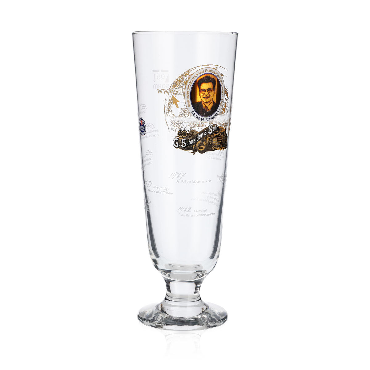 Verres à bière Schneider Weisse 0,5 l, édition spéciale Georg VI Sahm – Vue 2