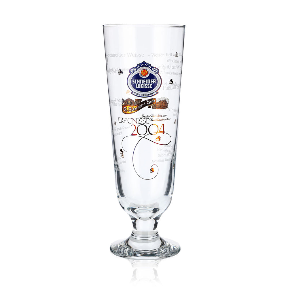 Verres à bière Schneider Weisse 0,5 l, édition spéciale « Événements 2004 »