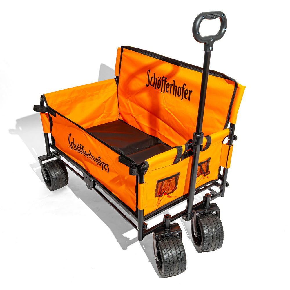 Schöfferhofer Bier Bollerwagen Banc pliable Offroad Chariot de plage 150 kg