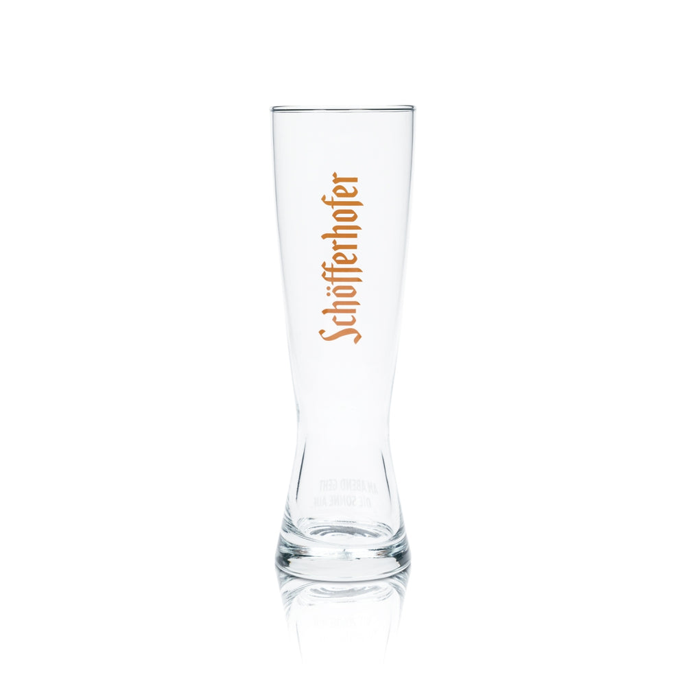 Verre à bière Schöfferhofer 0,5 l Verres à bière blanche Relief orange Impression levure Bar