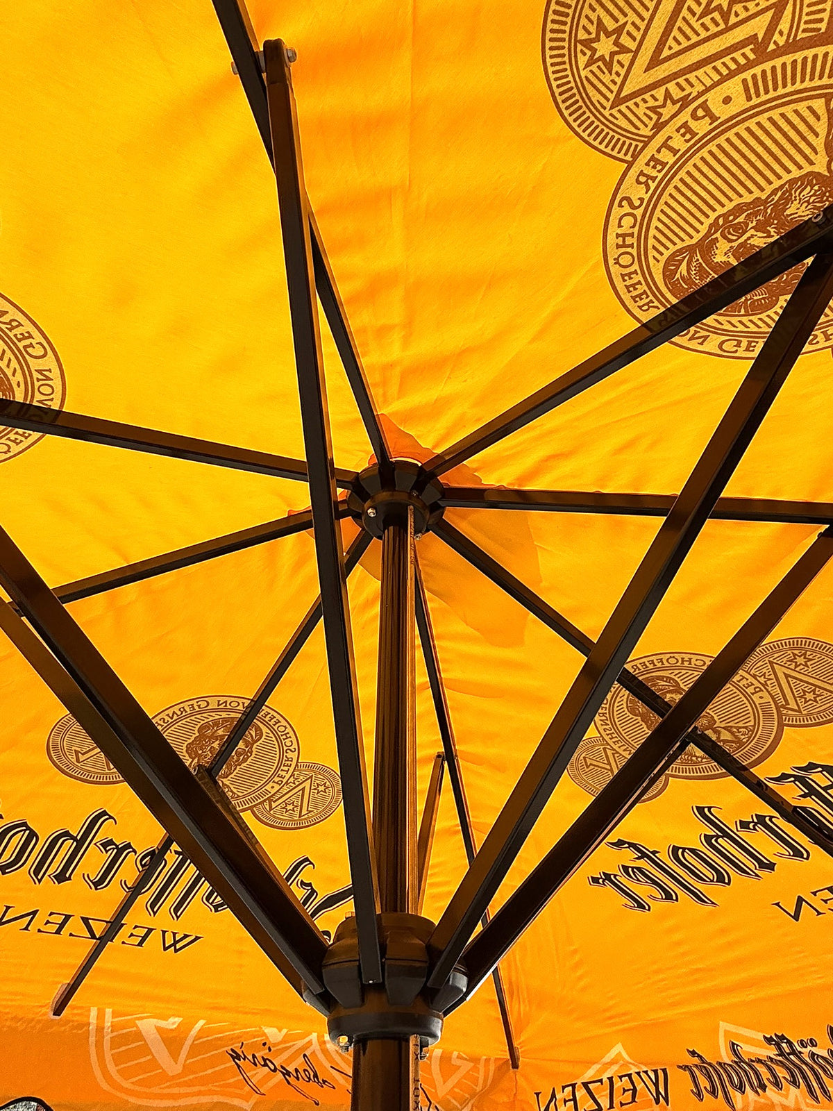 Parasol Schöfferhofer 3 x 3 m – Brasserie, restauration, café en plein air – Vue 2