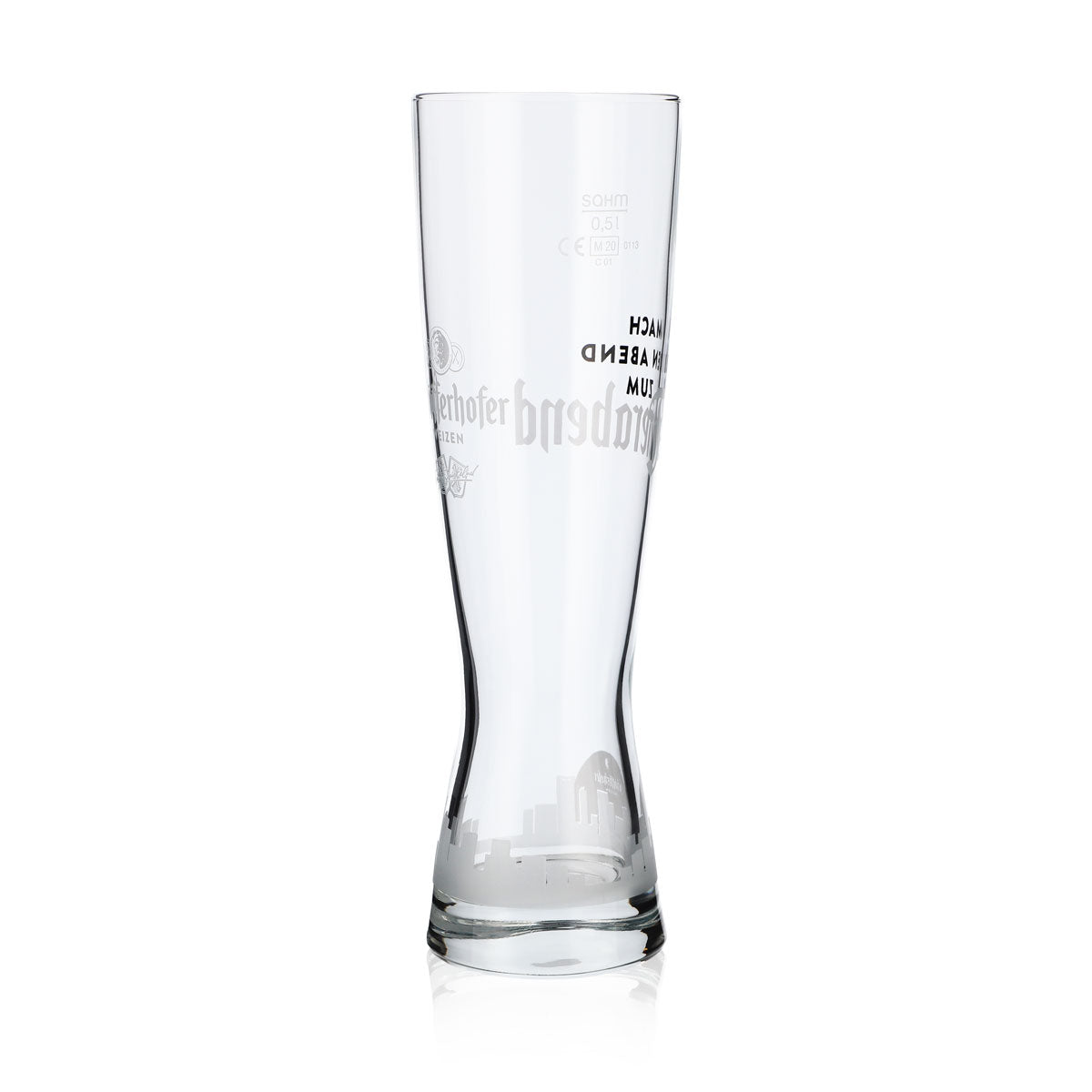 Verre Schöfferhofer 0,5 l verre à bière blanche « Mach den Abend zum Feierabend » (Faites de votre soirée un moment de détente) – Vue 2