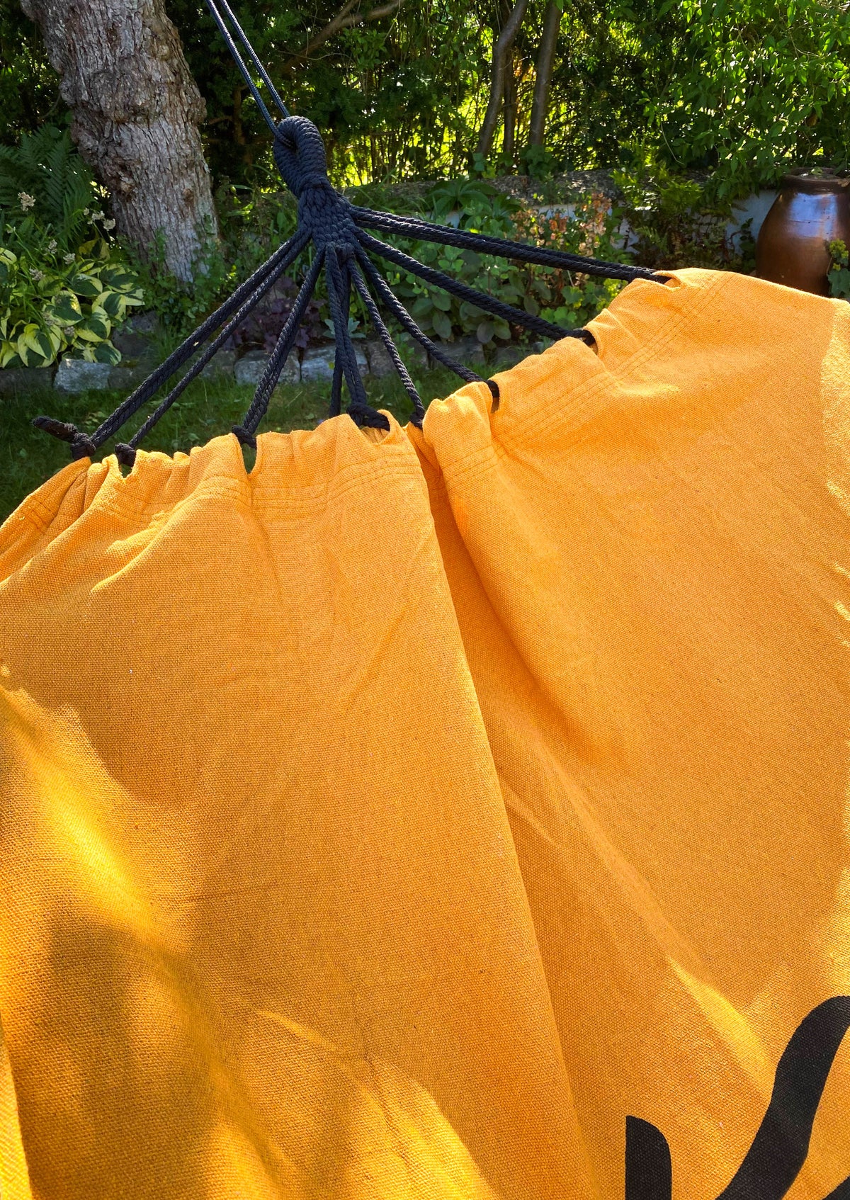 Hamac en lin Schöfferhofer Weizenbier XXL Outdoor « Single Natura » – Vue 7