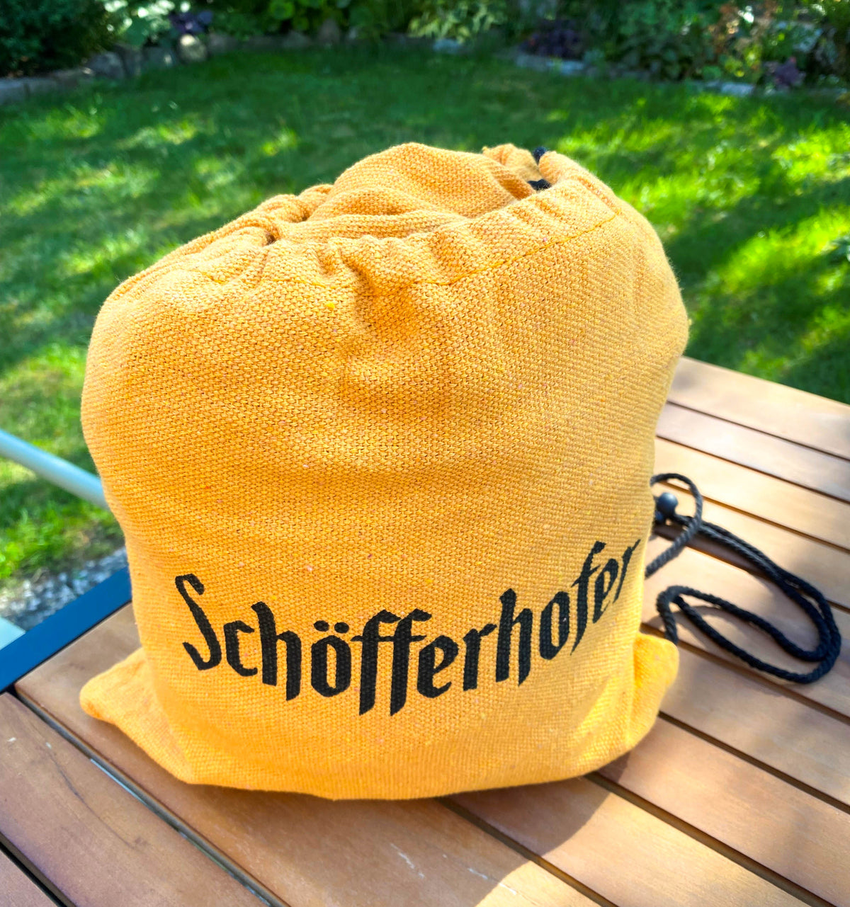 Hamac en lin Schöfferhofer Weizenbier XXL Outdoor « Single Natura » – Vue 8