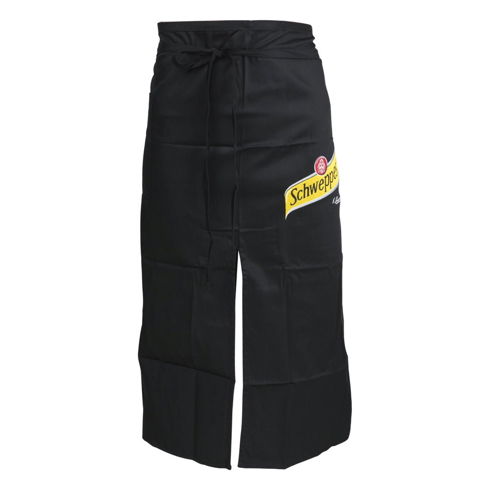 Tablier de serveur Schweppes, long, avec ceinture, pour bistrot, restauration, service, bar