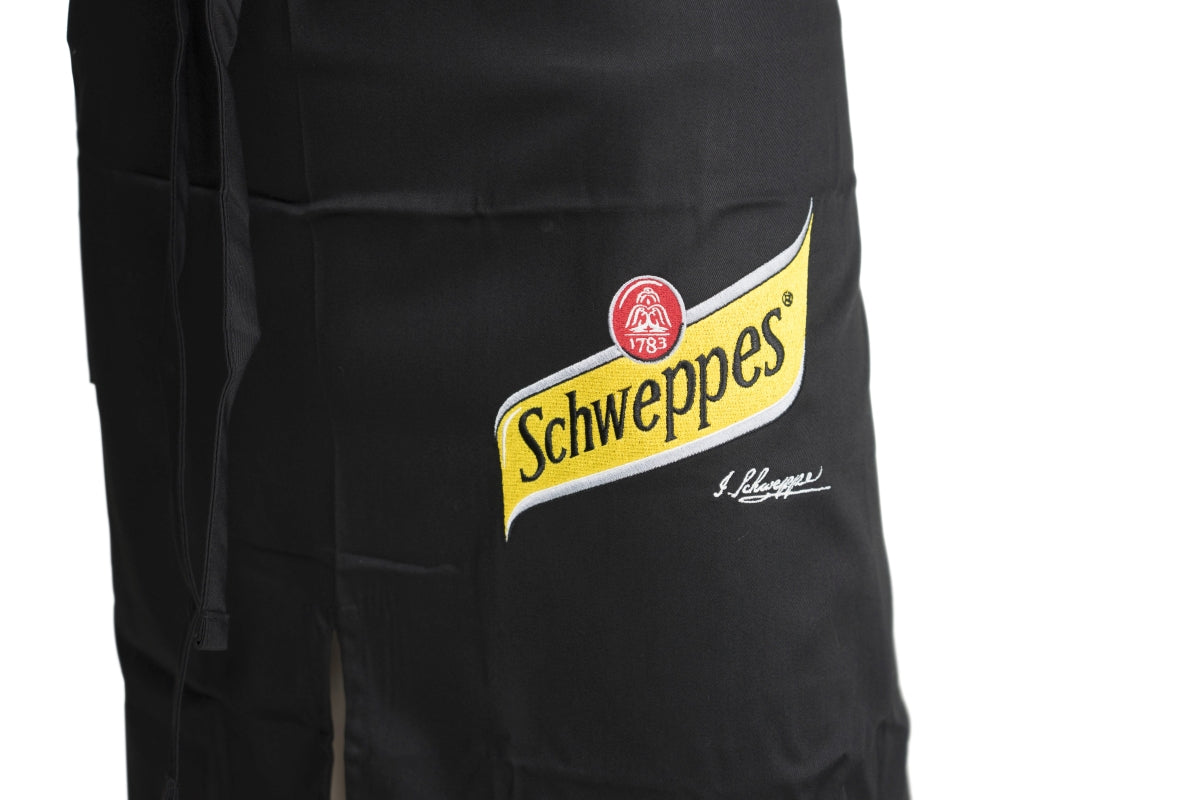 Tablier de serveur Schweppes, long, avec ceinture, pour bistrot, restauration, service, bar – Vue 3