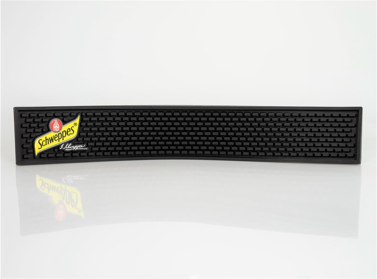 Schweppes Mixer Tapis de bar Tapis égouttoir Accessoires de bar noir