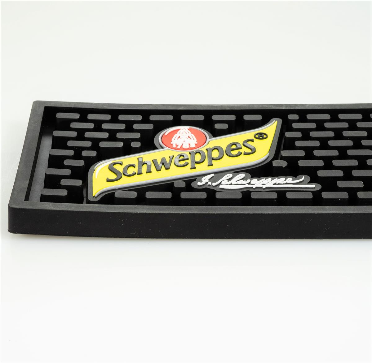 Schweppes Mixer Tapis de bar Tapis égouttoir Accessoires de bar noir – Vue 2