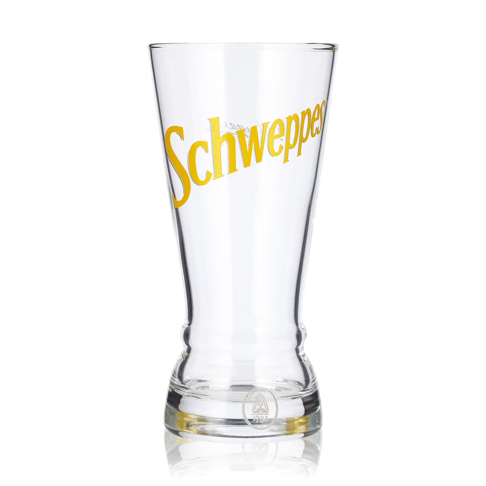 Verre à boisson Schweppes 0,3 l, ancien logo jaune