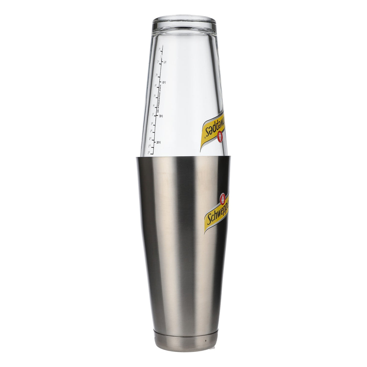 Schweppes Boisson gazeuse Shaker Accessoires de bar Verre à cocktail Mixeur Acier inoxydable/verre – Vue 2