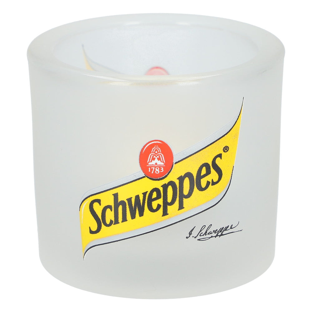 Photophore Schweppes, porte-bougie en verre, décoration d'ambiance, salon