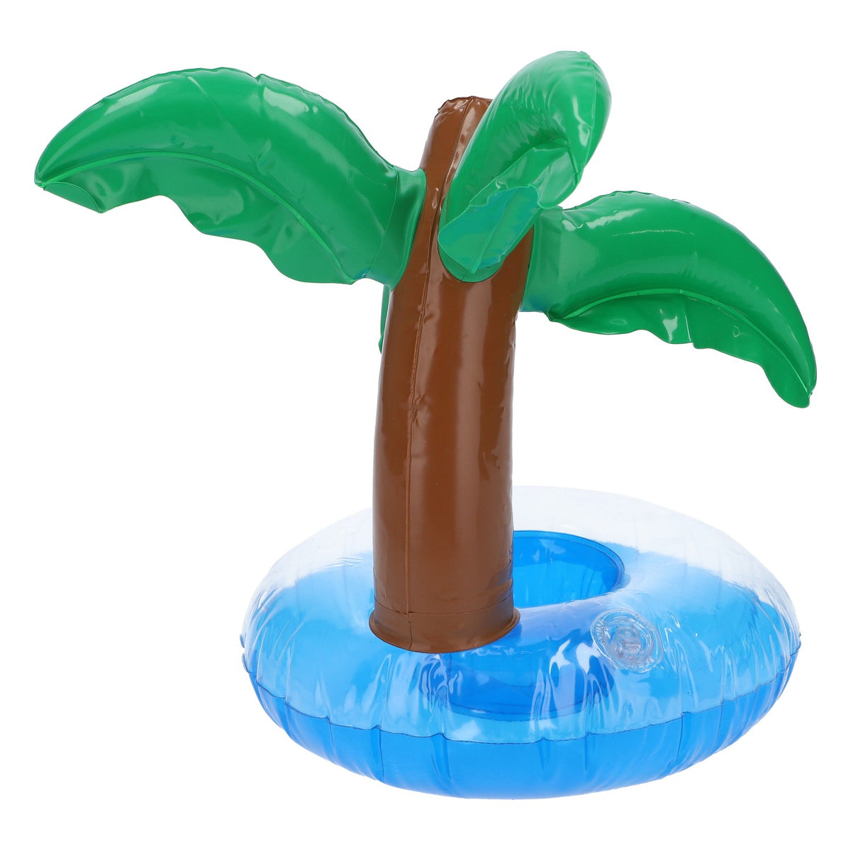 Porte-boisson gonflable Palme Gadget de piscine Bleu – Vue 4