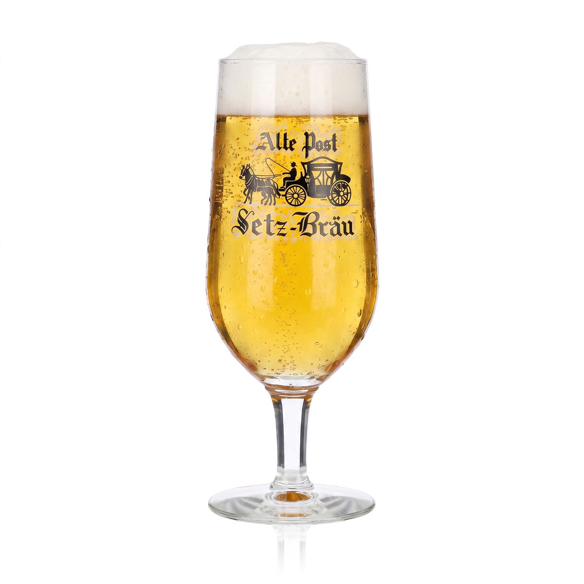 Verre à bière Setz-Bräu, modèle « Pokal », 0,25 l, « Alte Post »