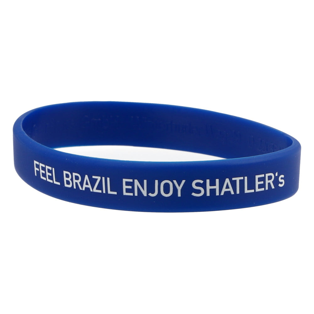 Bracelet Shatler Bracelet d'amitié en caoutchouc bleu « Enjoy Shatler's »