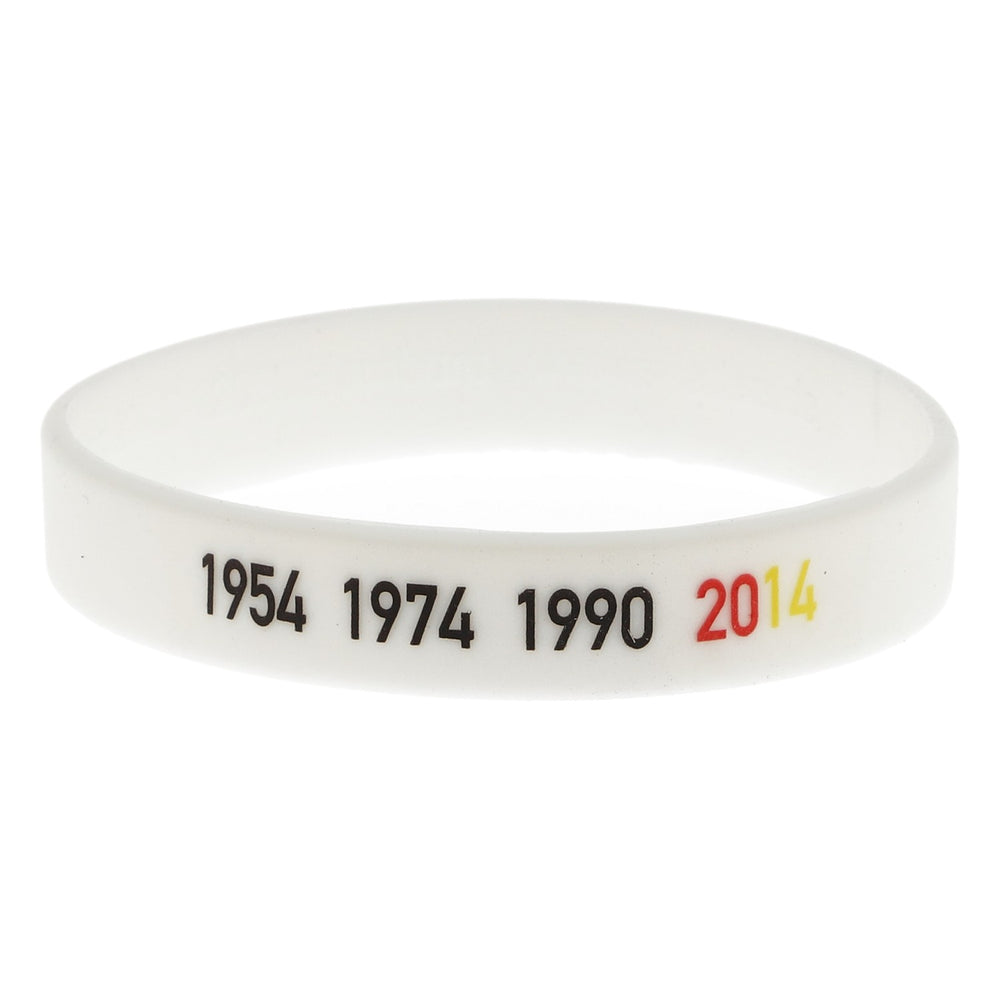 Bracelet Shatler Bracelet d'amitié Caoutchouc Blanc « 1954 1974 1990 2014 »