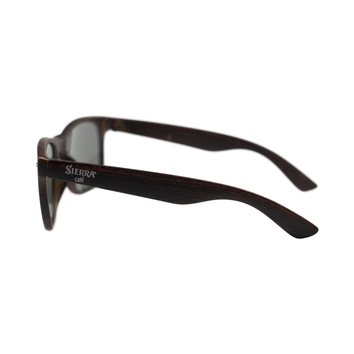 Lunettes de soleil Sierra Cafe Tequilla marron aspect bois UV400 lunettes nerd été rétro – Vue 2