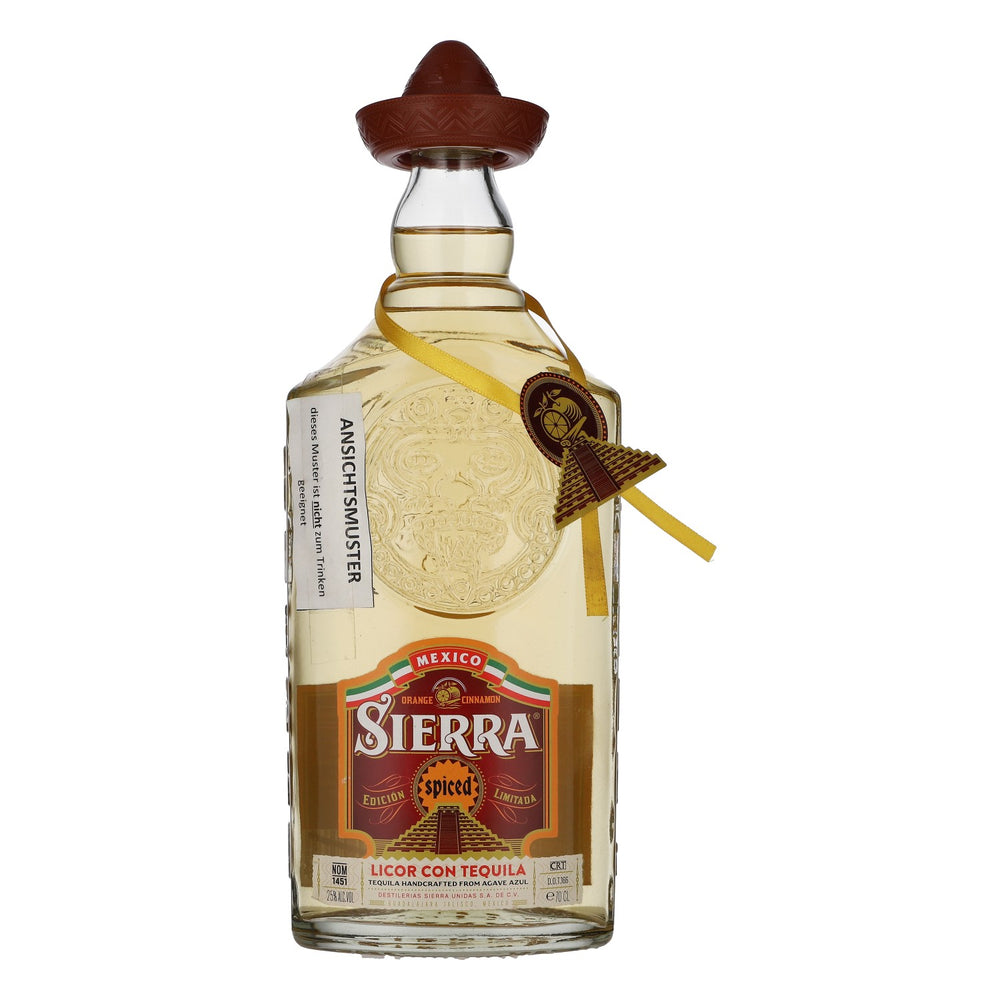 Liqueur de tequila Sierra, bouteille de présentation « Spiced », 0,7 l