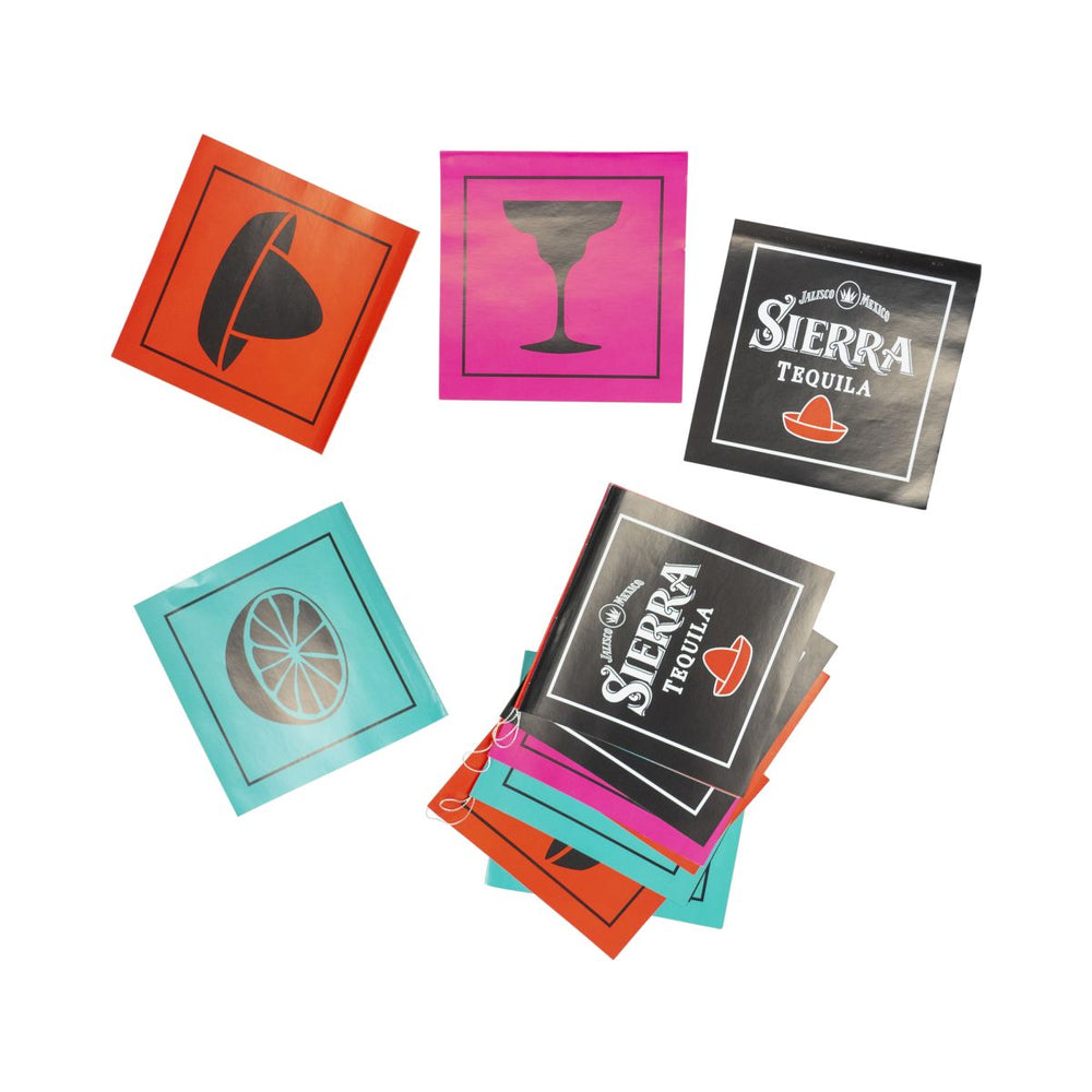 Guirlande Sierra Tequila Guirlande décorative colorée pour fête, salle de fête, bar à domicile