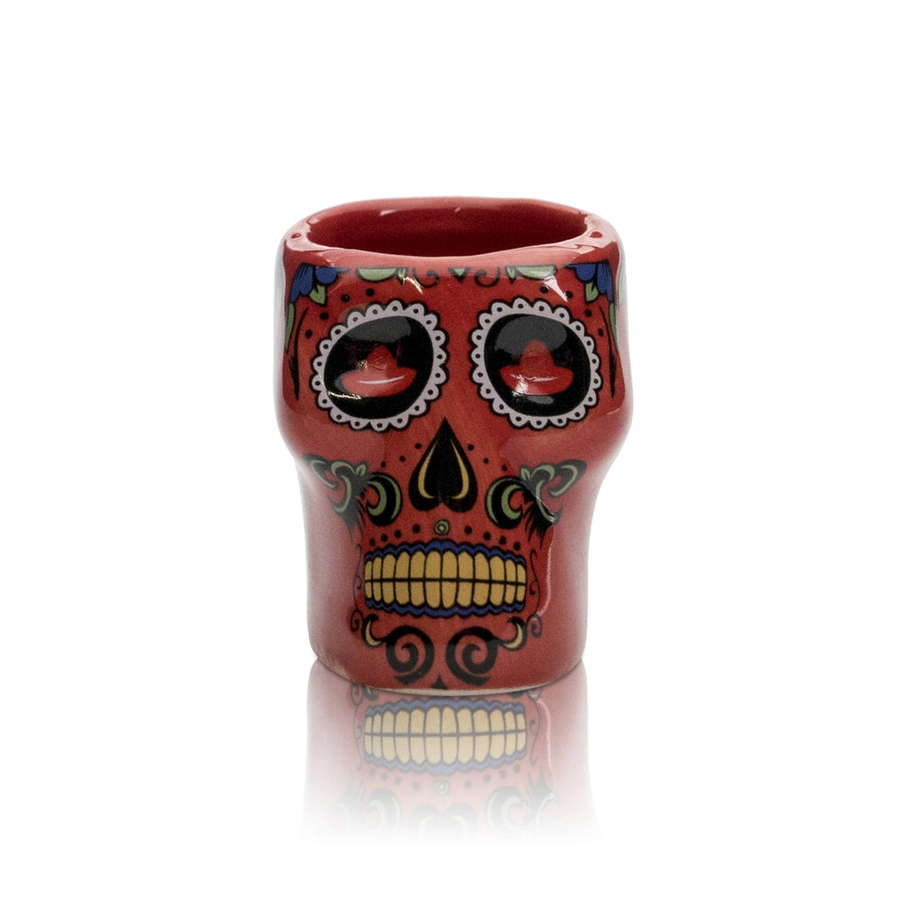 Verre à tequila Sierra 2 cl Shot Stamper Verres courts tête de mort Mezcal Gastro