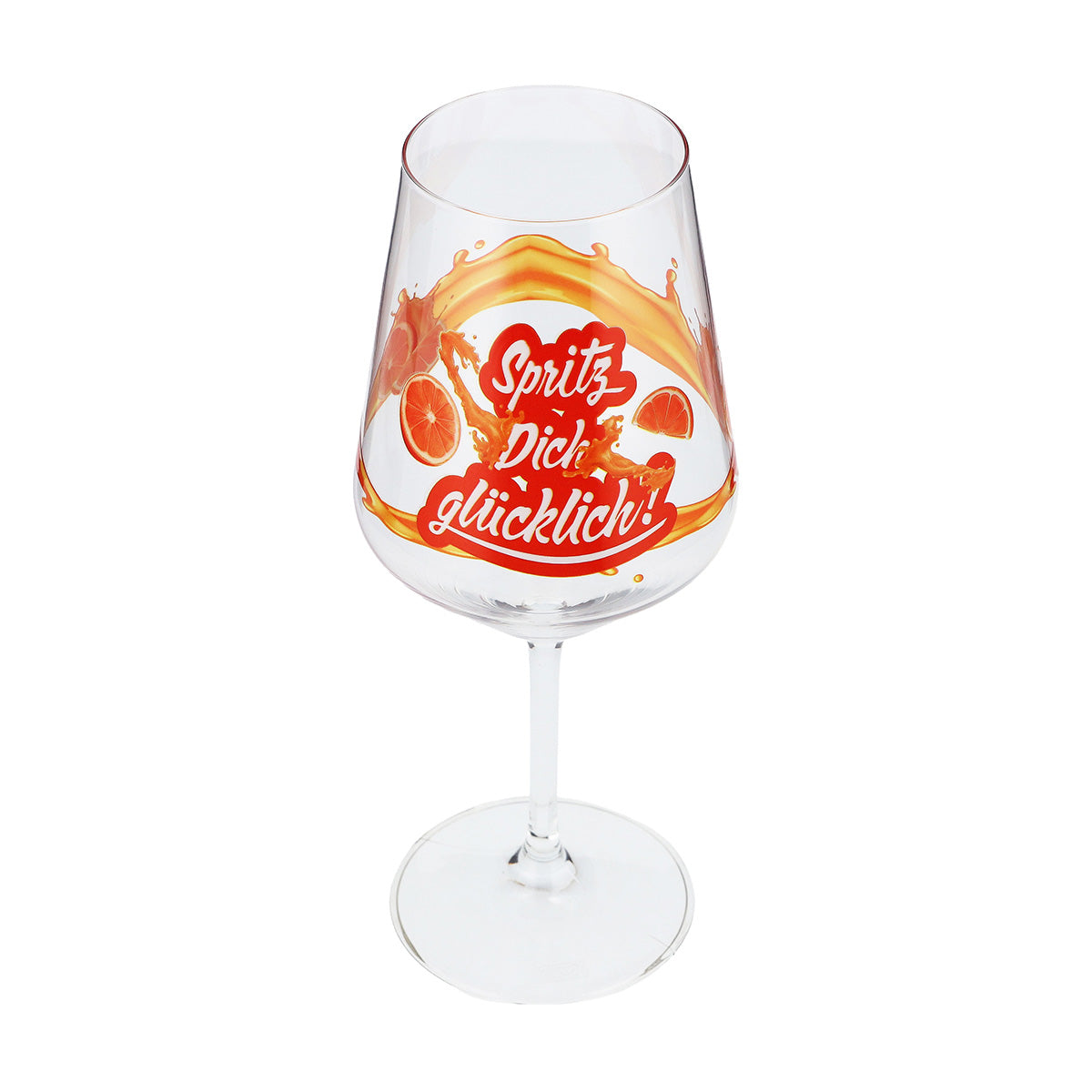 Verre à apéritif Sipply Summer Vibes avec slogan « Spritz Dich glücklich ! » (Spritz toi le bonheur !) Boissons Cocktails 0,5 l avec effet transparent – Vue 7