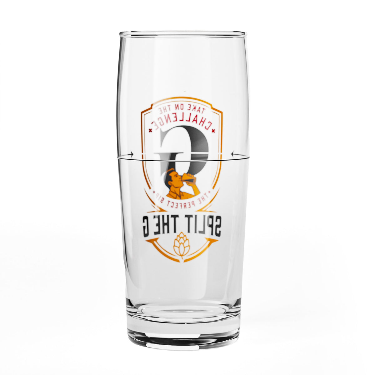 2 verres à bière Sipply « SPLIT THE G Challenge » 0,5 l - La tendance sur les réseaux sociaux – Vue 7
