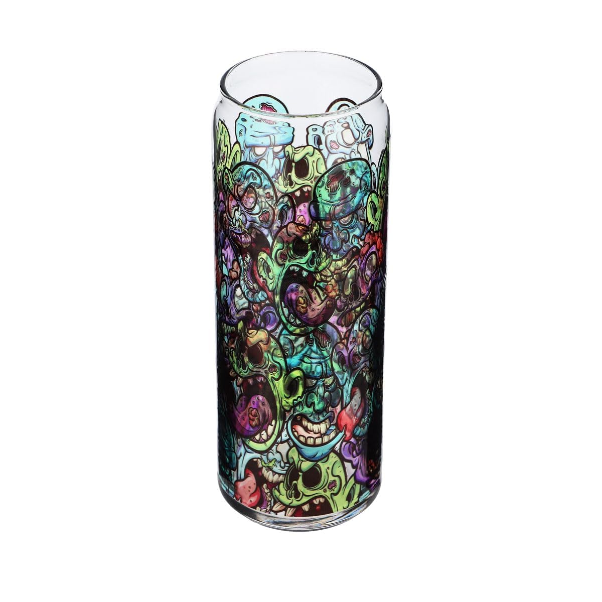 Sipply verre à boire motif Halloween Doodle Zombie Icons en impression UV Can Glass 370ml – Vue 3