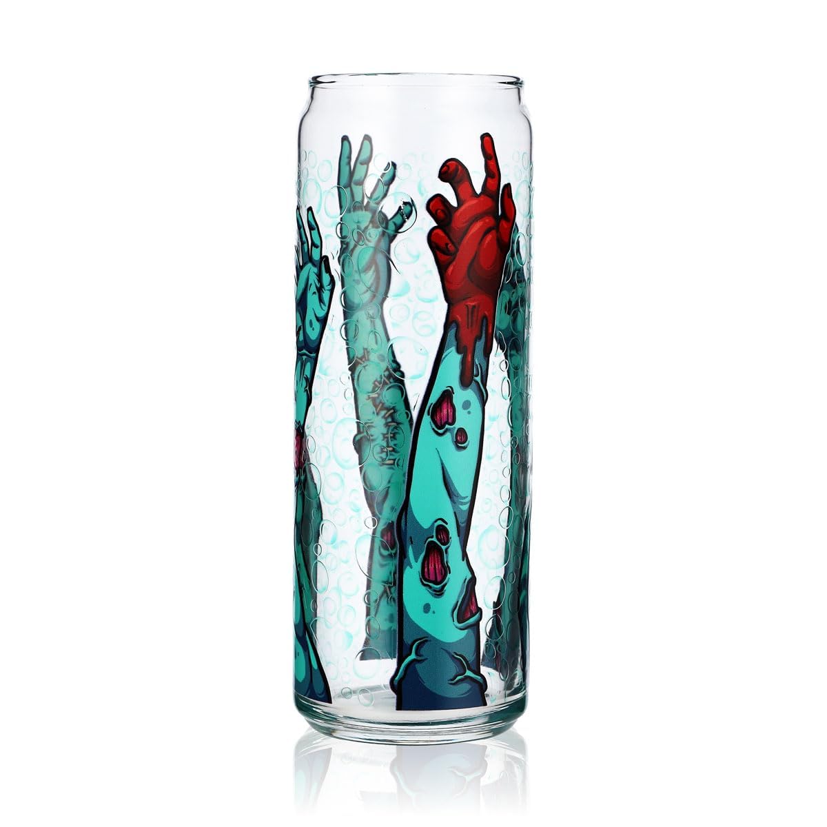 6x verres Sipply avec motif Halloween Zombie Arms en impression UV Can Glass 370ml – Vue 2