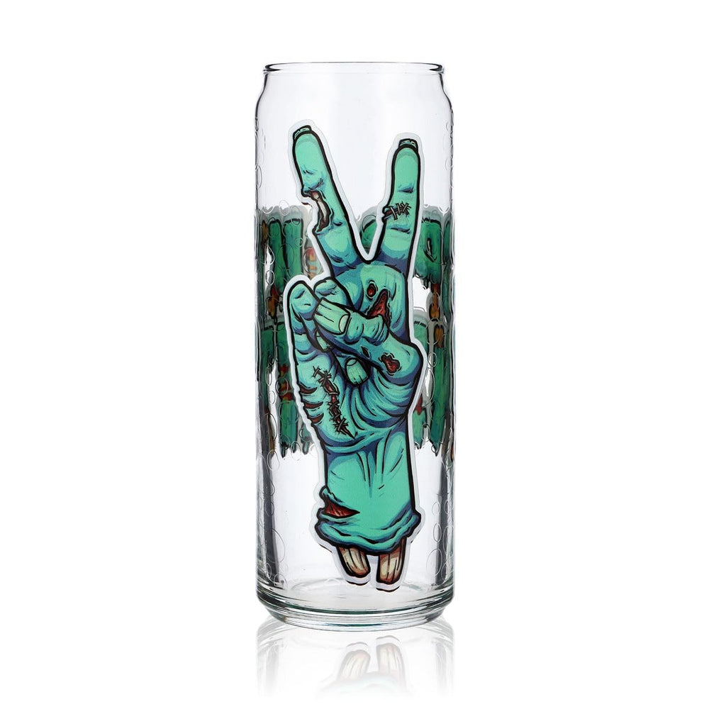 Verre à boire Sipply avec motif Halloween Zombie Hands en impression UV Can Glass 370ml