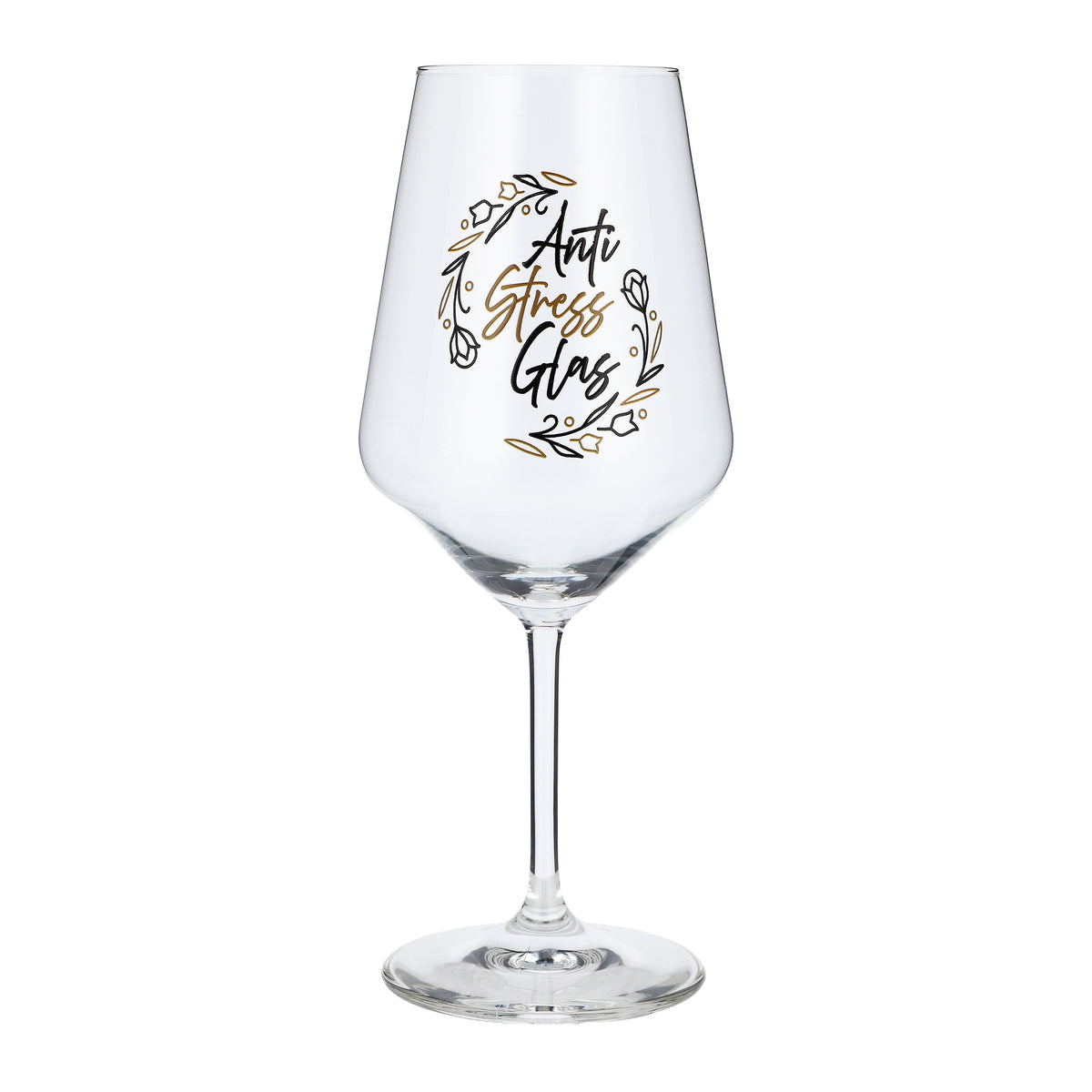 Verre à vin Sipply avec inscription « Anti Stress », 0,5 l – Vue 2