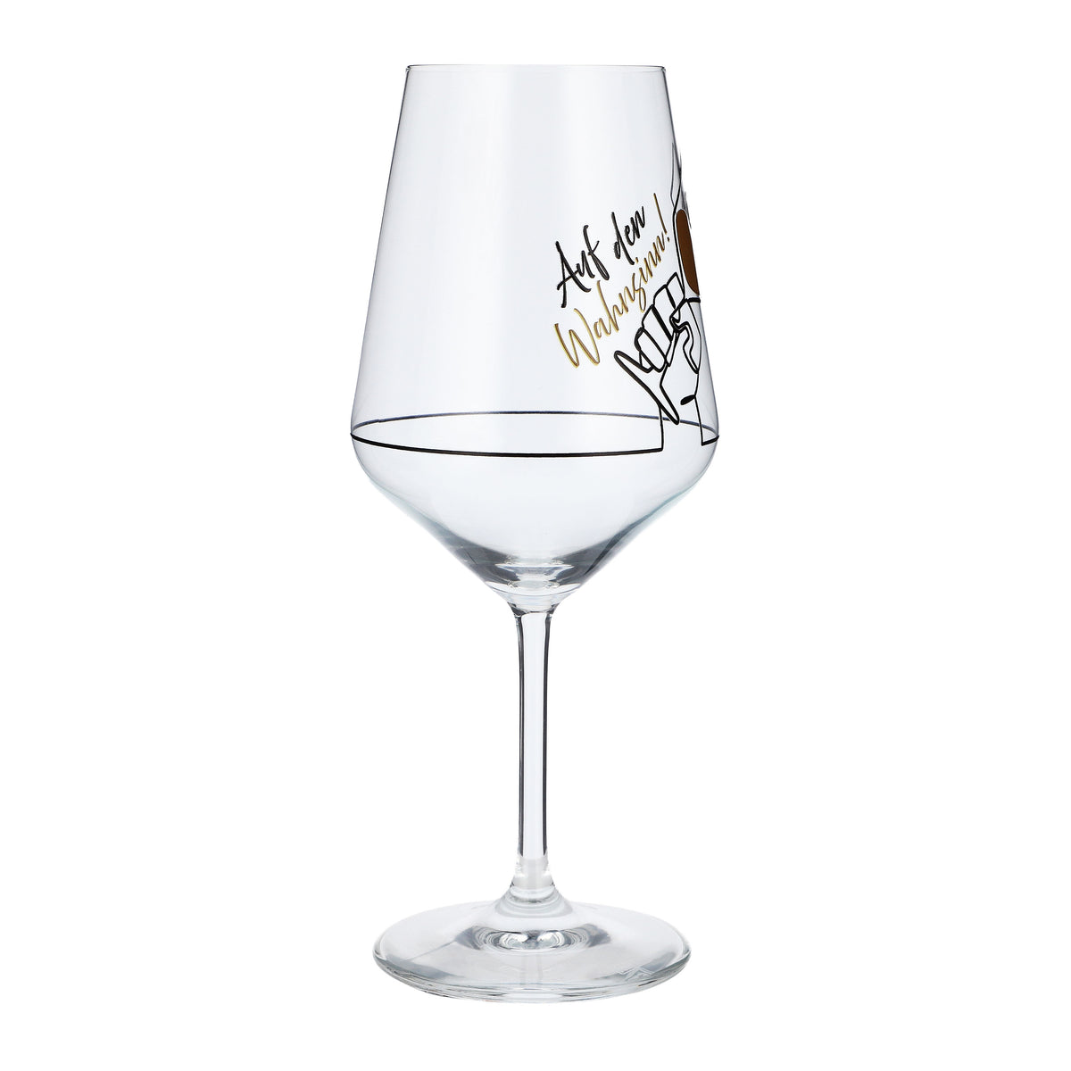 Verre à vin Sipply avec inscription « À la folie ! » 0,5 l – Vue 6