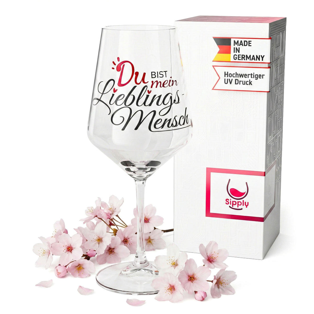 Verre à vin Sipply avec inscription « Tu es ma personne préférée » 0,5 l