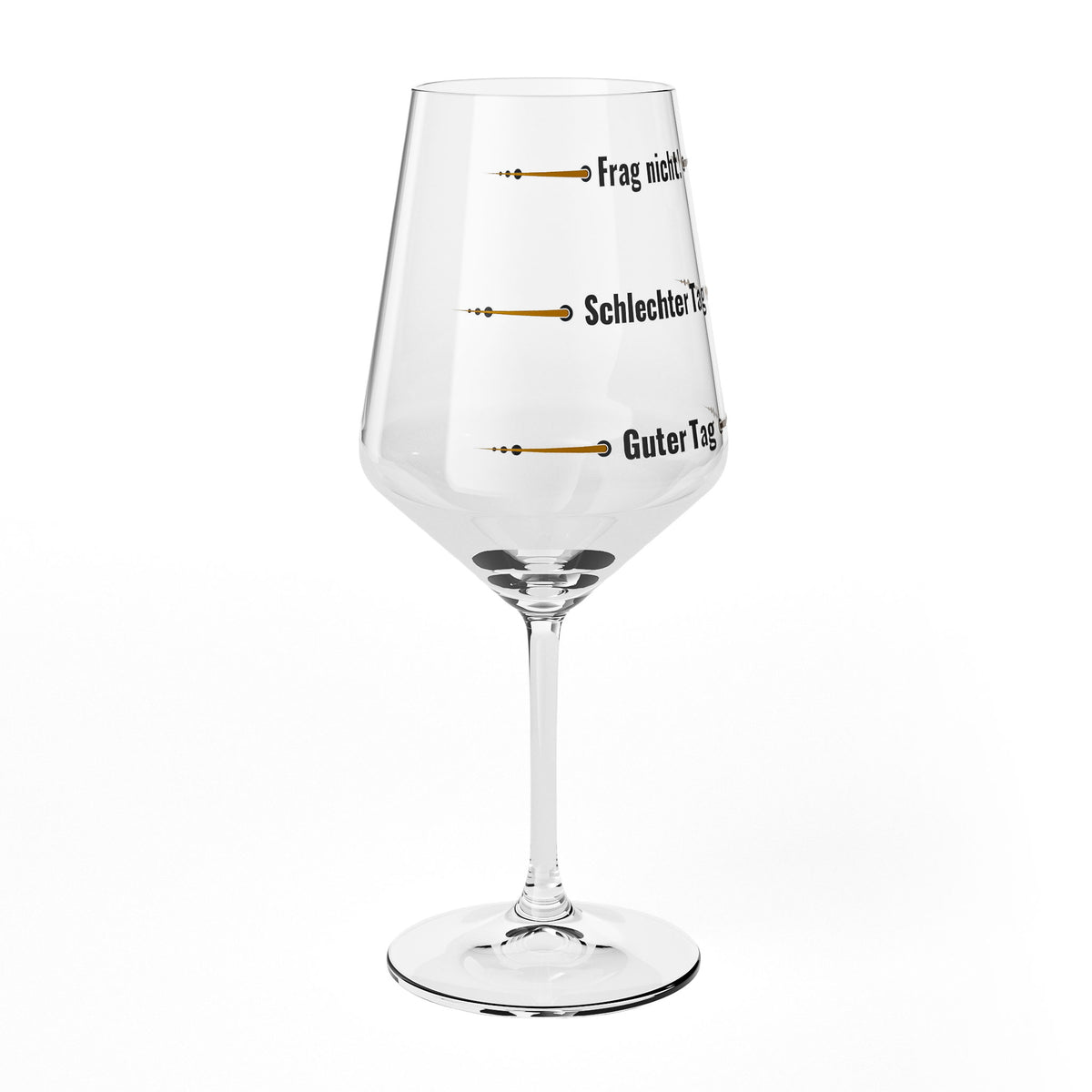 Verre à vin Sipply avec inscription « Ne pose pas de questions » – Mauvaise journée, bonne journée V1 0,5 l – Vue 6