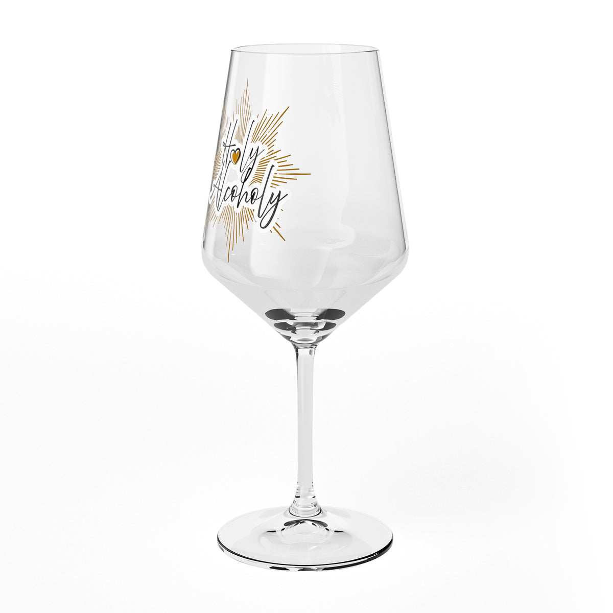 Verre à vin Sipply avec inscription « Holy Alcoholy », 0,5 l – Vue 7