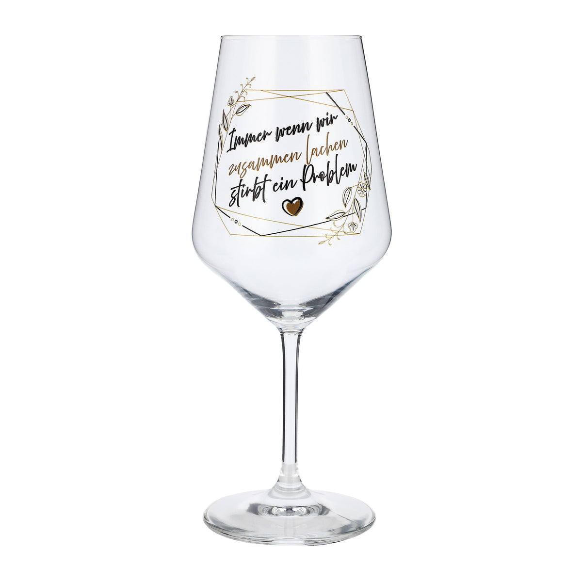 Verre à vin Sipply avec inscription « Quand on rit ensemble », 0,5 l – Vue 2