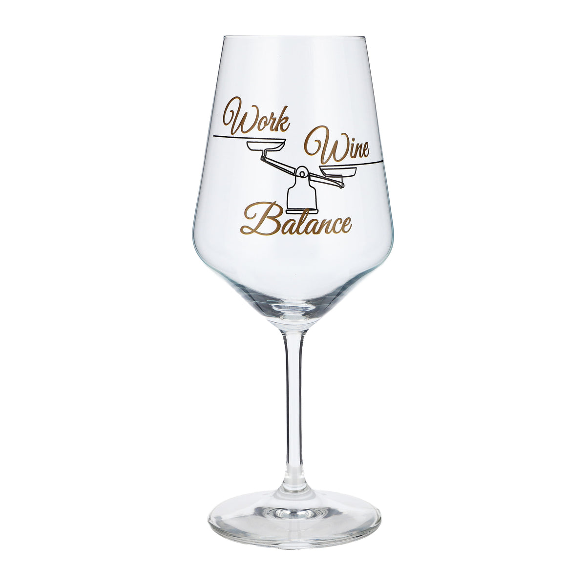 Verre à vin Sipply avec inscription « Work Wine Balance », 0,5 l – Vue 2