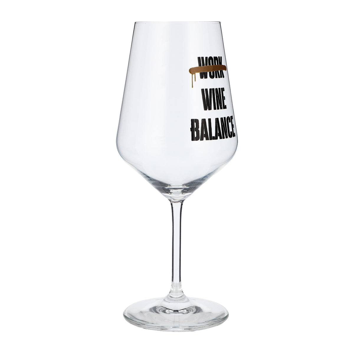 Verre à vin Sipply avec inscription « Work Wine Balance », 0,5 l – Vue 6