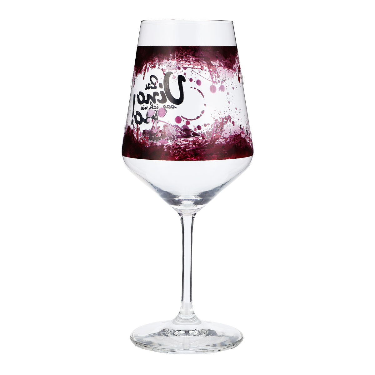 Verre à vin Sipply avec inscription « Zu Vino sag ich nie no ! » (Je ne dis jamais non au vin !) 0,5 l – Vue 6