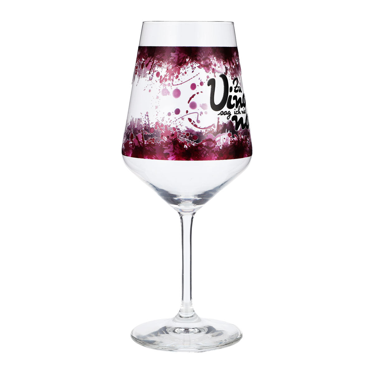 Verre à vin Sipply avec inscription « Zu Vino sag ich nie no ! » (Je ne dis jamais non au vin !) 0,5 l – Vue 7