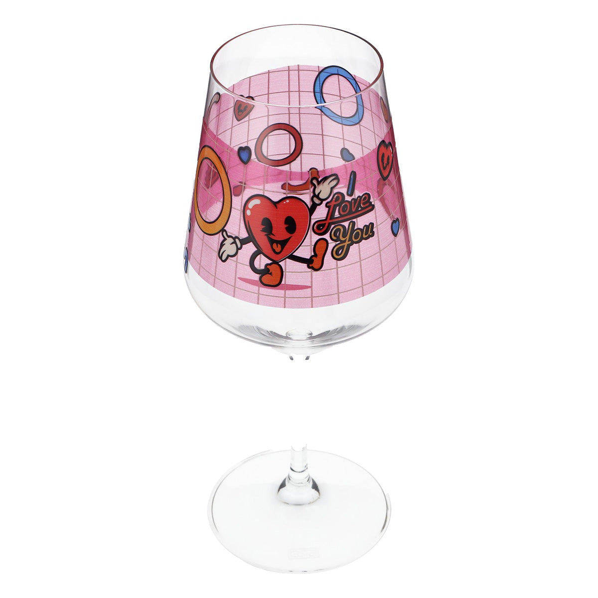 Verre à vin Sipply pour la Saint-Valentin « I Love You » Cœur Cadeau 0,5 l avec effet transparent – Vue 9