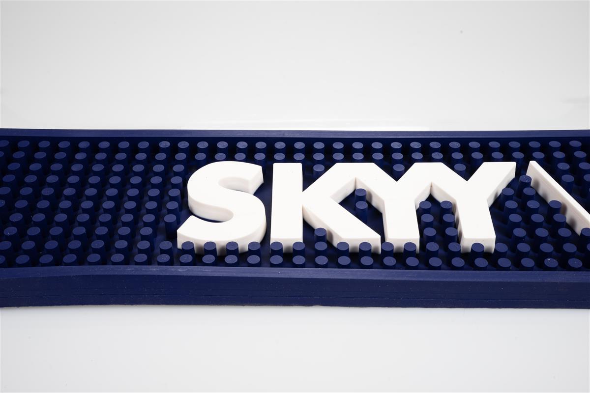 Skyy Vodka Tapis de bar Tapis égouttoir Accessoires de bar bleu 59 x 10 x 2 – Vue 2