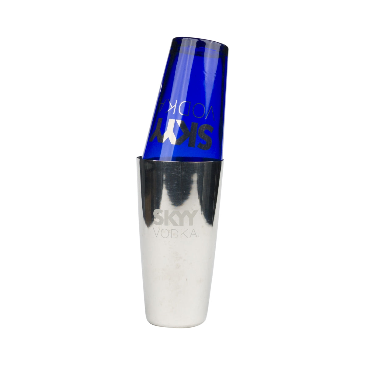 Skyy Vodka Bosten Shaker verre métal mélangeur à cocktail barman 2 pièces gobelet – Vue 3