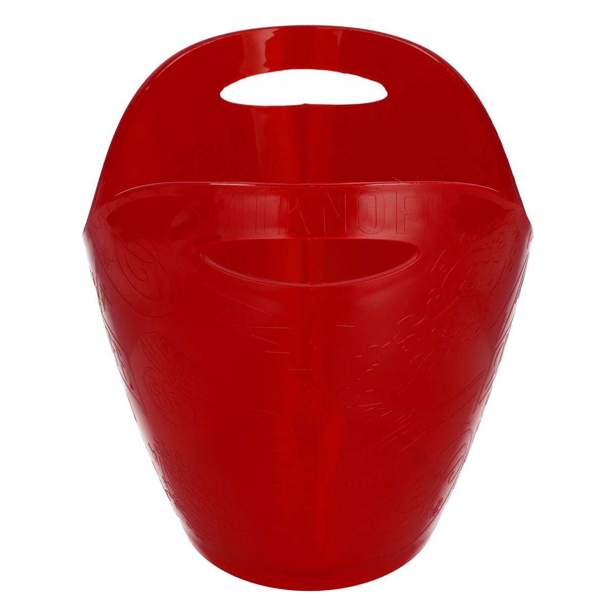 Seau à glace pour bouteille de vodka Smirnoff, rouge transparent, relief « Bar » – Vue 3