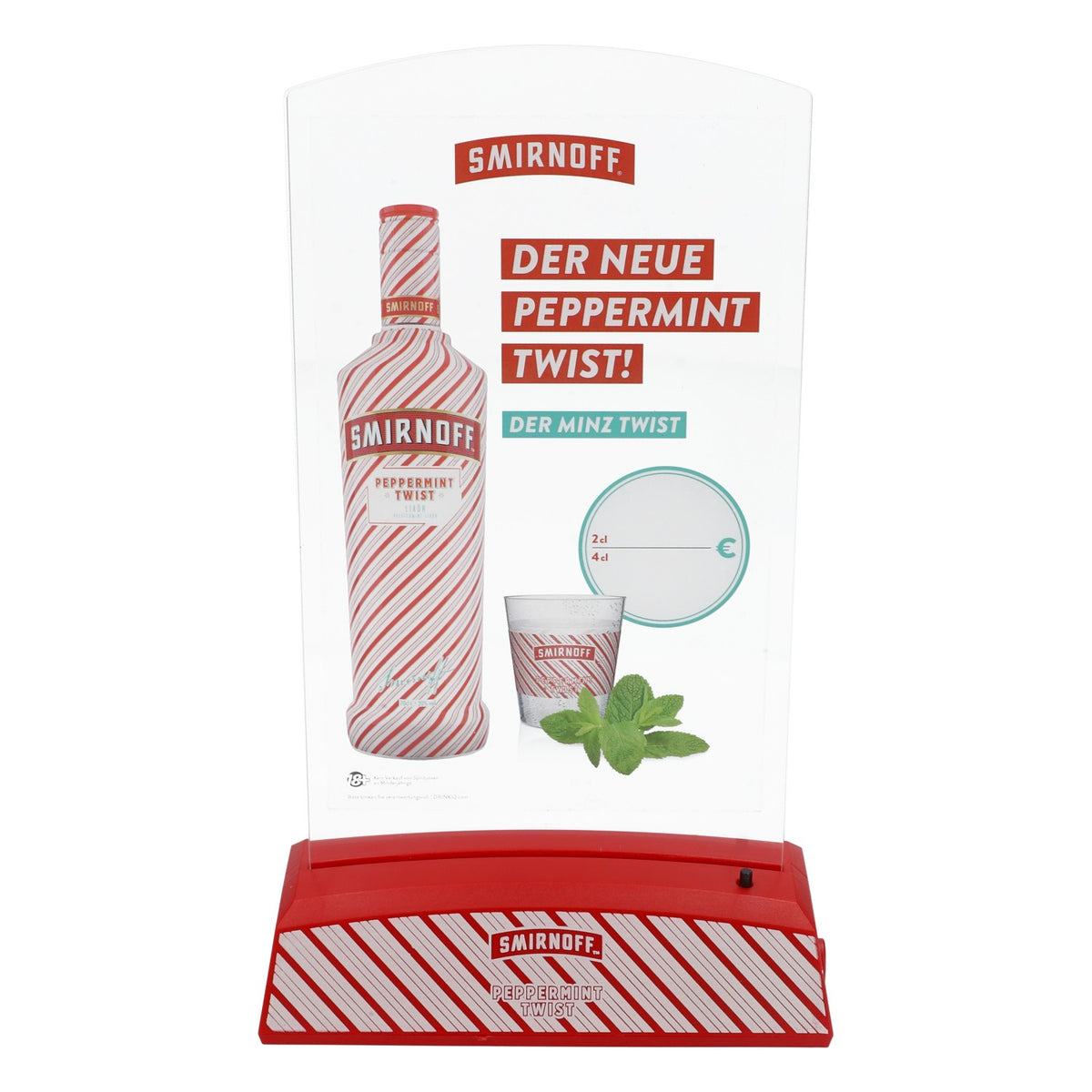 Smirnoff  Vodka Présentoir de menu LED Présentoir de table Peppermint Twist – Vue 4