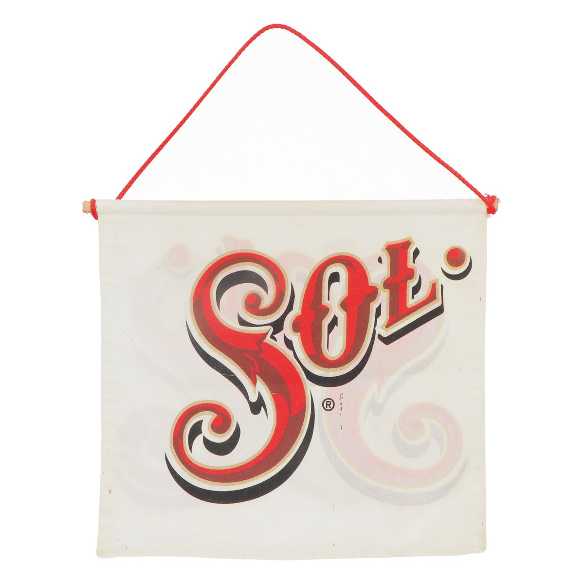 Sol Bier Mini-bannière publicitaire Suspension Drapeau Bandeau tendu blanc – Vue 2
