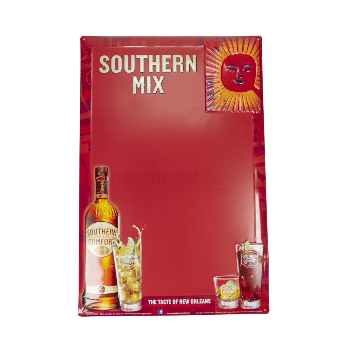 Plaque métallique Southern Comfort 60 x 40 cm Plaque murale décorative Southern Mix