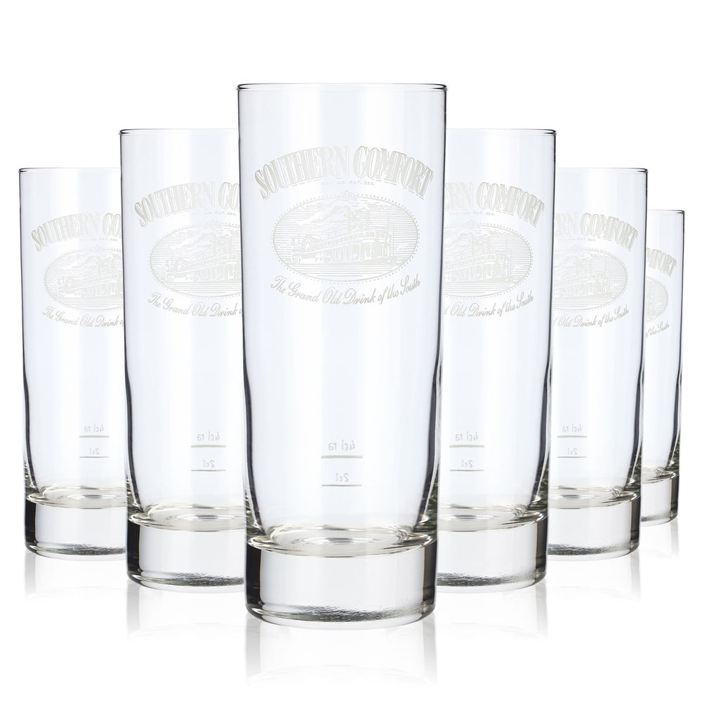 Verre à whisky Southern Comfort 0,33 l, logo blanc, verre à whisky de type tumbler, Old Fashioned